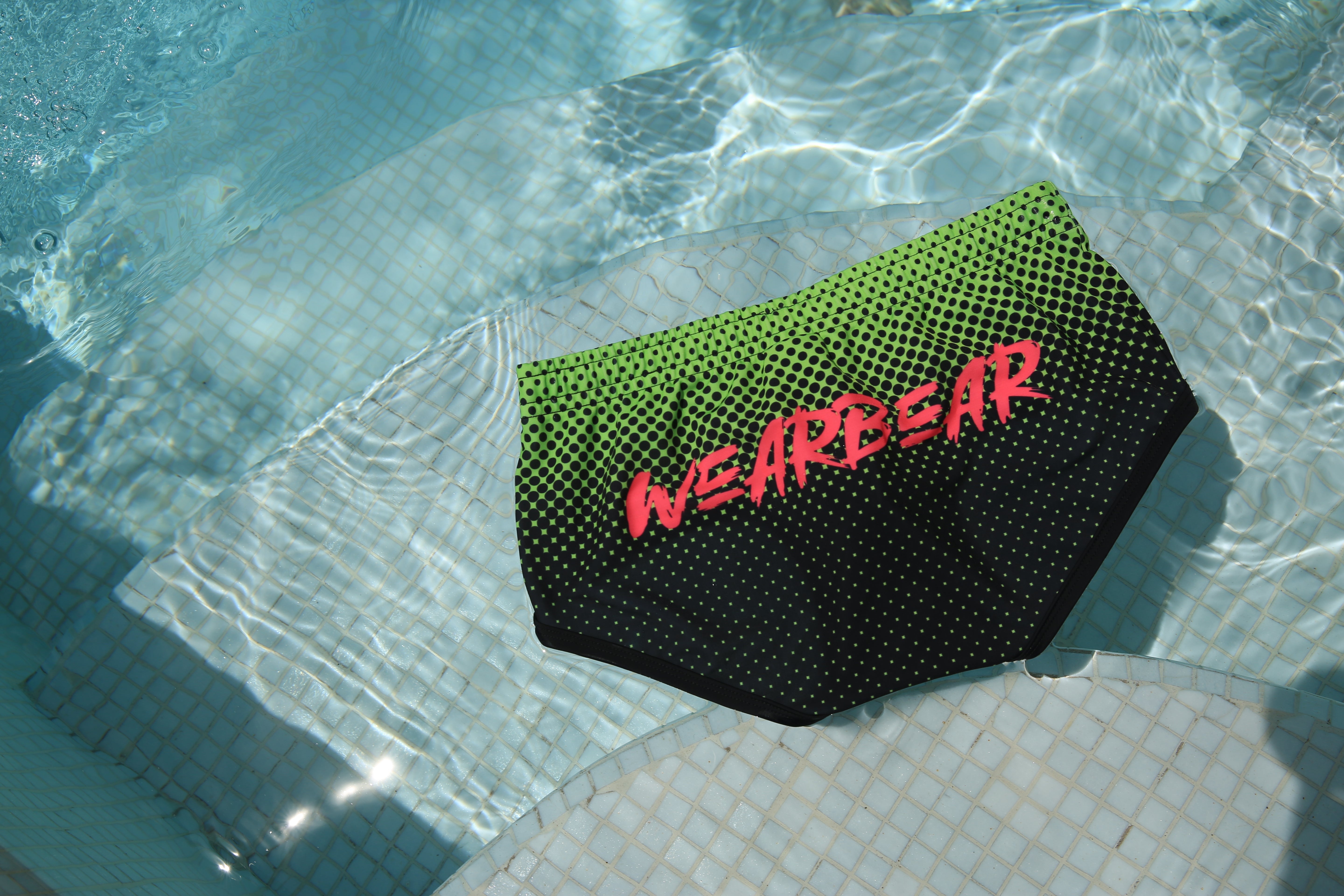 Miami Splash Black and Neon Green