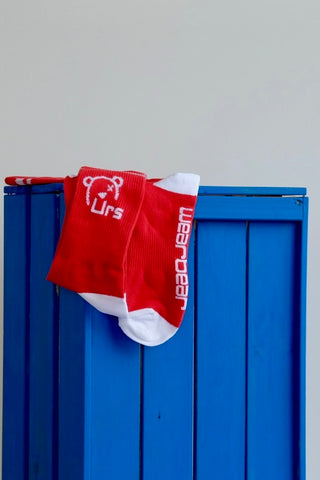 Urs Sock Red and White