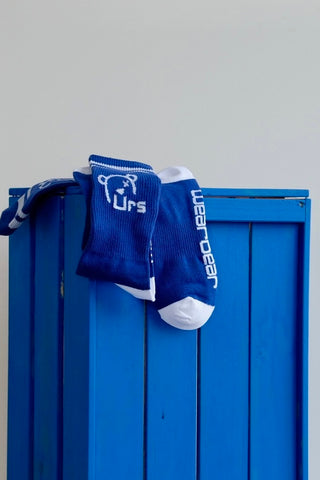 Urs Sock Royal blue and White