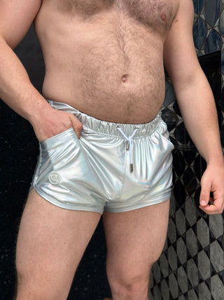Flare iridescent Shorts
