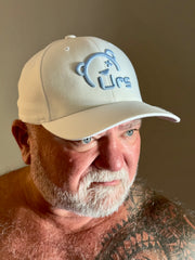 URS Cap - White - 3D Light Blue