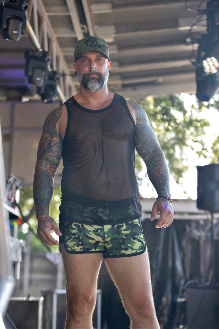 TrunkUrs Shorts - Olive/Green Camo