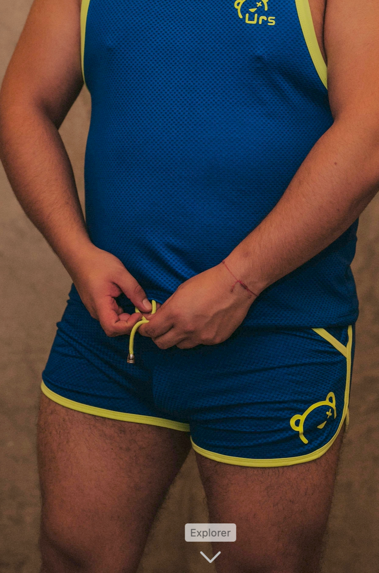 Rugby Short - Royal Blue & Yellow